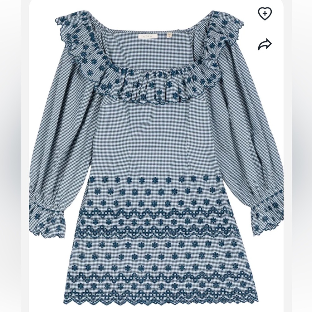 Doen | Franique Dress - Azure Paris Gingham - Picture 4 of 4